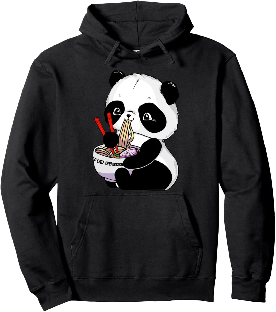 Niedlicher Panda Japanische Ramen Nudeln Panda Kawaii Ramen Pullover Hoodie