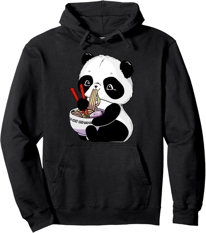 Niedlicher Panda Japanische Ramen Nudeln Panda Kawaii Ramen Pullover Hoodie