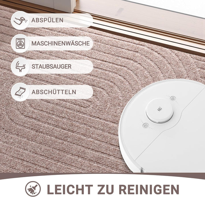 Fussmatte 40x60cm, rutschfeste Maschinenwaschbare Schmutzfangmatte, Teppich Wohnzimmer Innen und Aus