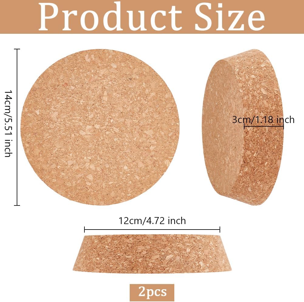 OLYCRAFT 2 Stück Grosse Konische Korken Holzkorken Deckel Flaschendeckel Korken 12~14 cm Weinflasche