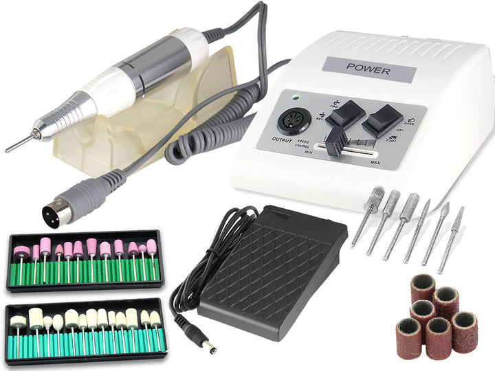 Power Fusspflegegerät Maniküre Pediküre Schleif-Gerät Fräser Komplettes Fusspflege-Set Maniküre-Set