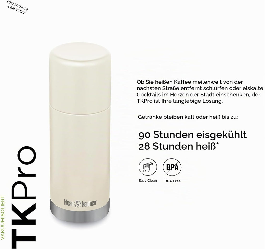 KleanKanteen Herren TKPro-TF Trinkflasche, Tofu, One Size, Tofu