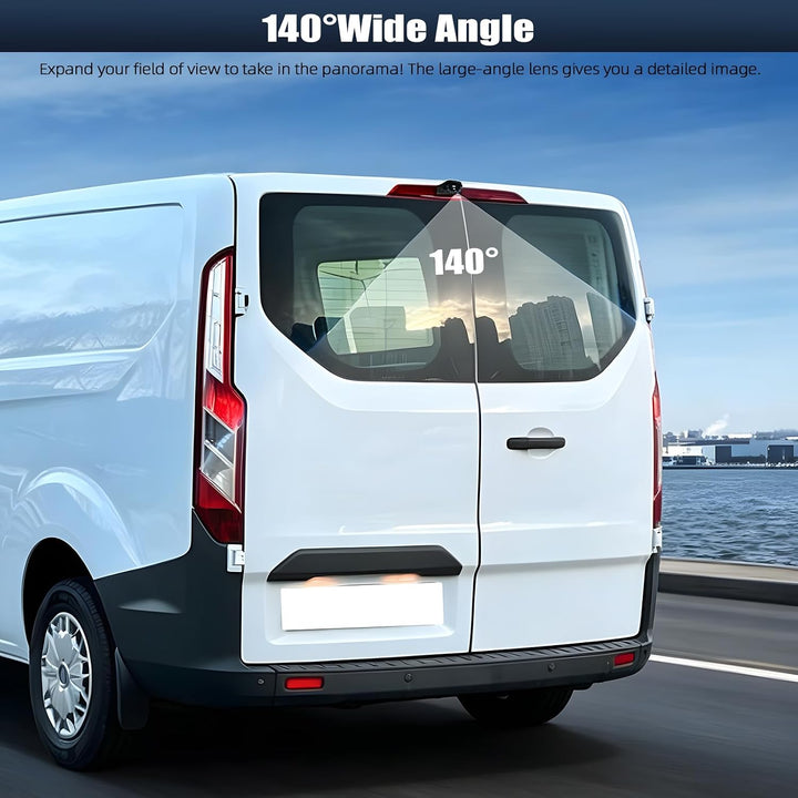 CAMECHO 720P HD Rückfahrkamera Ford Transit 2012–2015, 140° Weitwinkel, IP67 wasserdicht, Nachtsicht