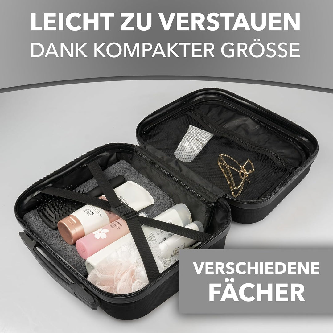 Xonic® Design Kosmetikkoffer aus ABS Hartschale – Robustes Beautycase als Handgepäck - Kosmetiktasch