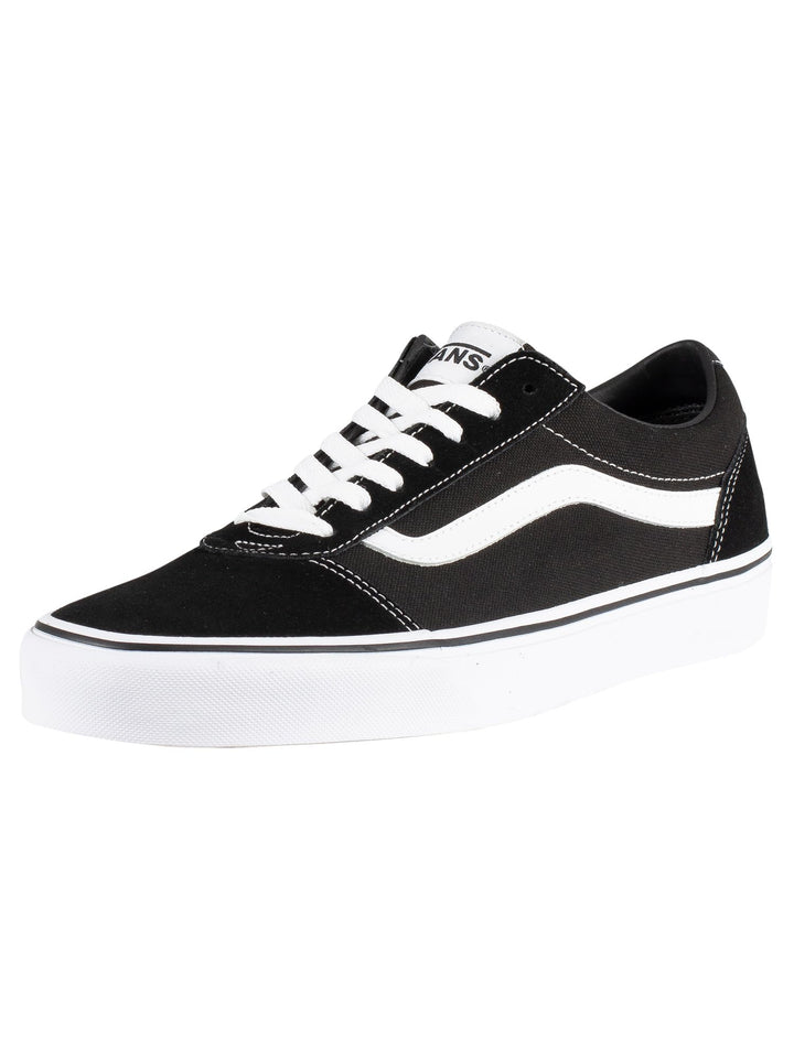 Vans Herren WardSneaker 42.5 EU Black And White, 42.5 EU Black And White