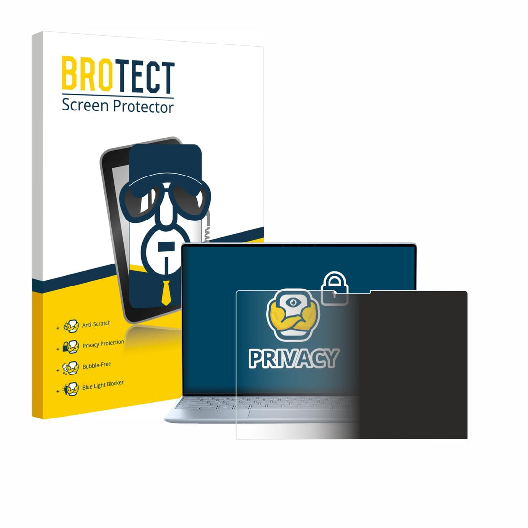 BROTECT Anti-Spy Blickschutzfolie für Dell XPS 13 9315 Touch Privacy Screen Protector [Displayschutz