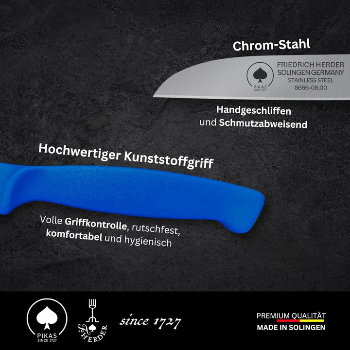 Solinger Kunststoff Zöppken -scharfes Gemüsemesser und Küchenmesser, Kleines Obst- und Schneidemesse