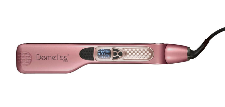 Demeliss Saint Alge – Set mit Dampfglätter aus Titanium – Kollektion Cherry Chérie, enthält 2-in-1-T