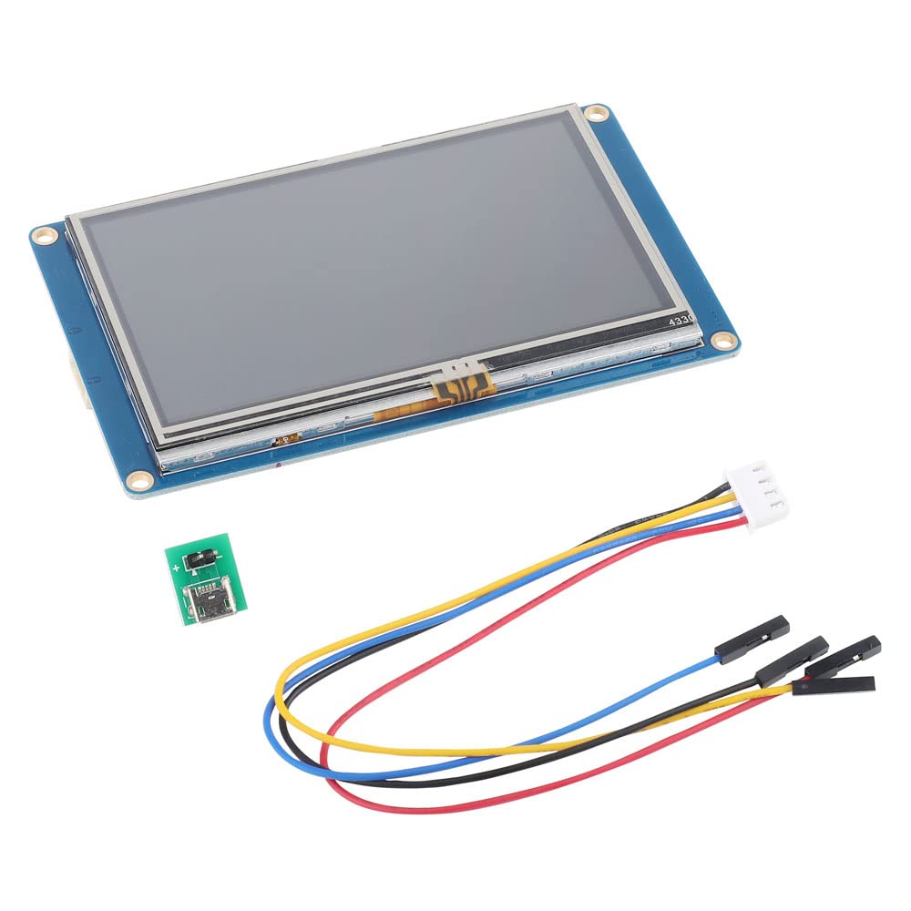 Aihasd English Nextion 4.3'' HMI TFT Touch Panel LCD Display Module Resistive Touch Screen Panel for