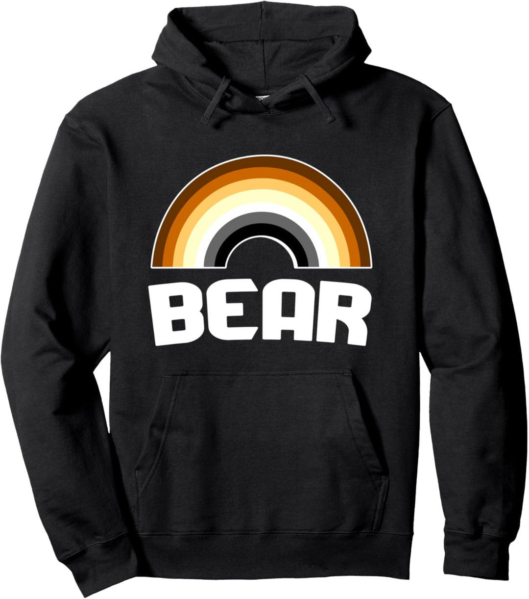 Tragen Sie einen Regenbogen Gay Bear LGBT Gay Pride Bear Pullover Hoodie