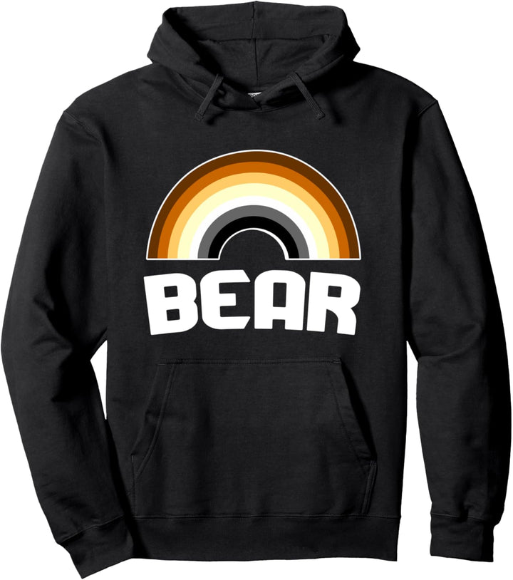 Tragen Sie einen Regenbogen Gay Bear LGBT Gay Pride Bear Pullover Hoodie