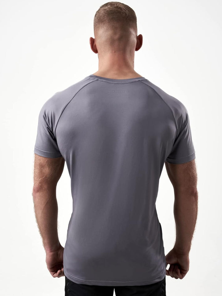 Satire Gym - Sport Shirt Männer atmungsaktiv - enganliegendes & schnelltrocknendes Fitness Tshirt He