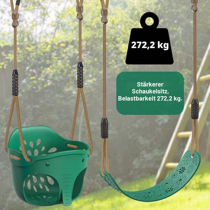 Dolibest 2er Schaukel Kinder, Indoor Outdoor Babyschaukel Weichen Plastik Schaukelsitz Spielplatz Ga