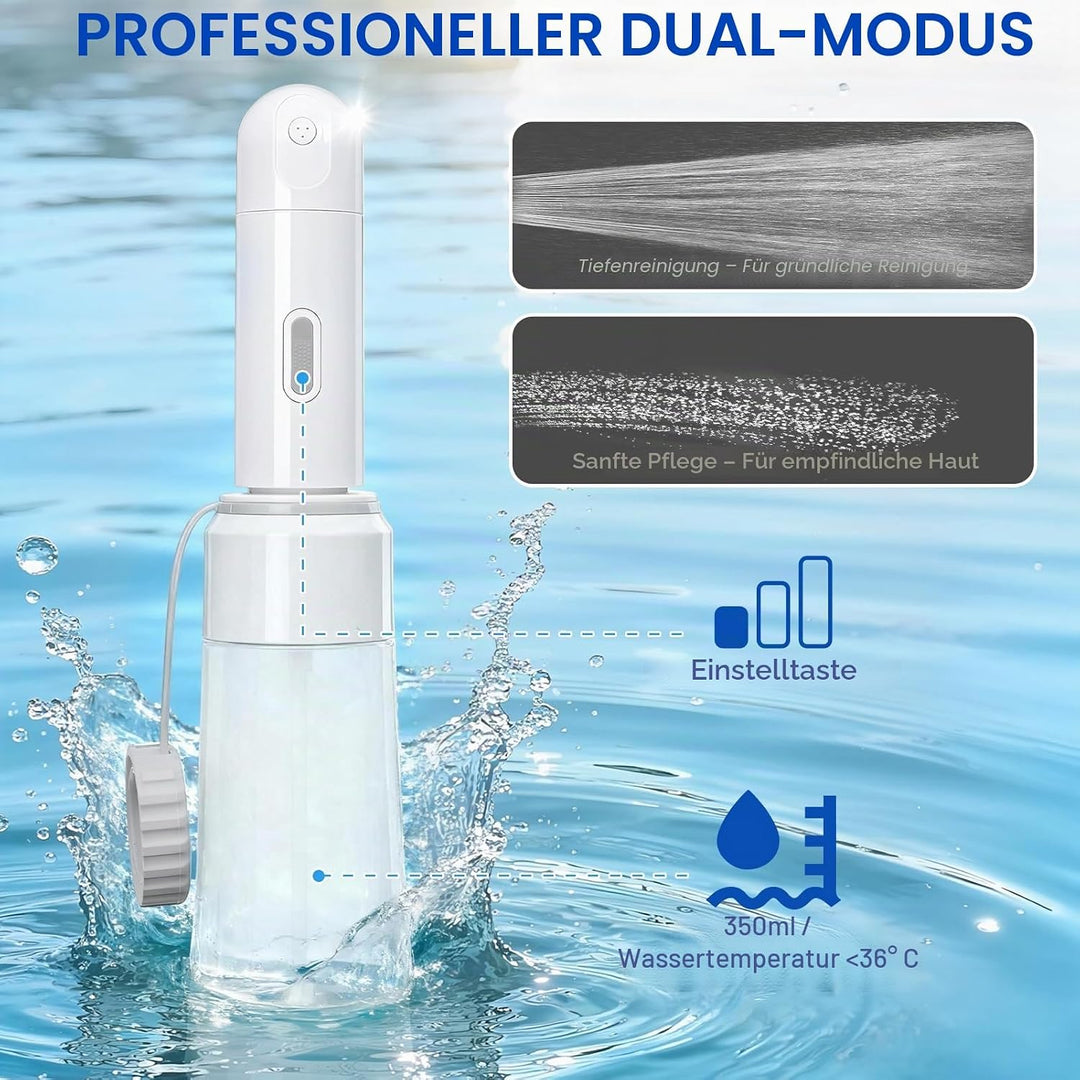 Tragbares Bidet, Elektrische Po Dusche, Tragbares Bidet Reise-Bidet, Reise Bidetflasche Mit 350mL Re