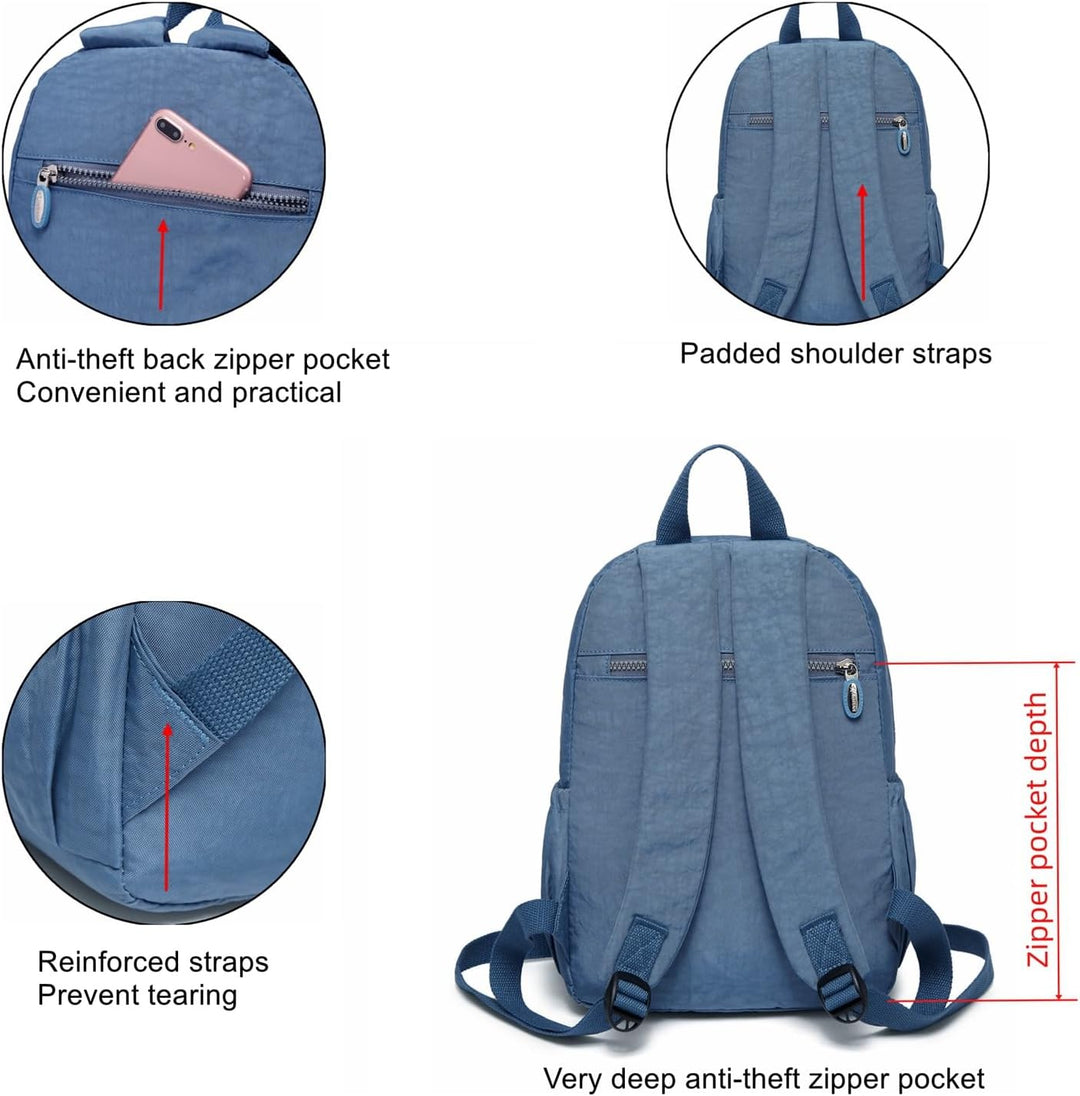 AOTIAN Frauen Rucksack Klassische Leichte Kleine Tagesrucksack Damen Nylon City Pack Jugendliche Läs