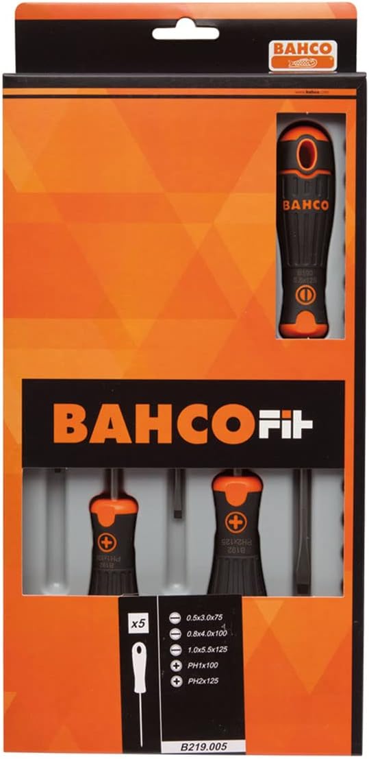 Bahco B219.005 Set BahcoFit, 5 Stück PL/gerade/PH