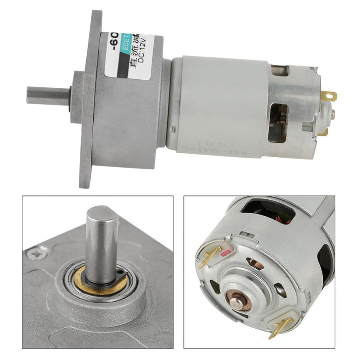 DC12V / 24V 35W Mini-DC-Getriebemotor Metall Geschwindigkeit einstellbar grossen Drehmoment Motor CW
