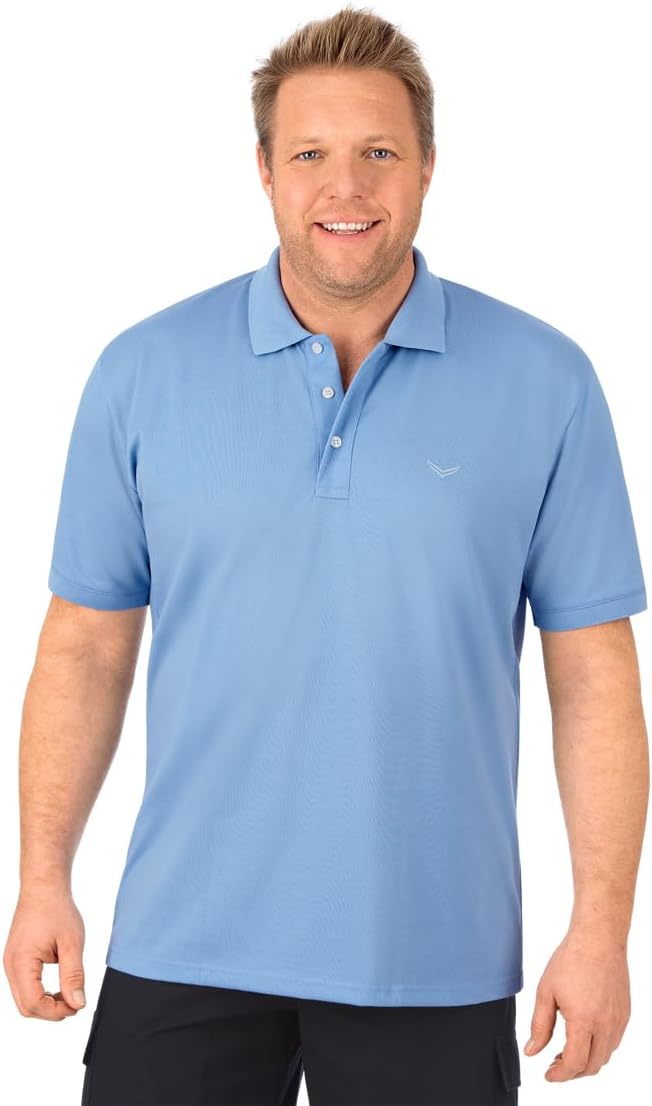Trigema Herren Polo-Shirt Piqué-Qualität XS Horizont, XS Horizont