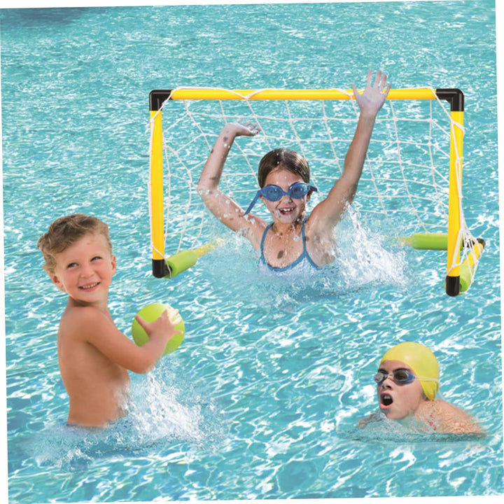 Schwimmender Basketballkorb für Pool, 2-in-1-Fussballtor & Pool-Basketballkorb, abnehmbares Tor mit