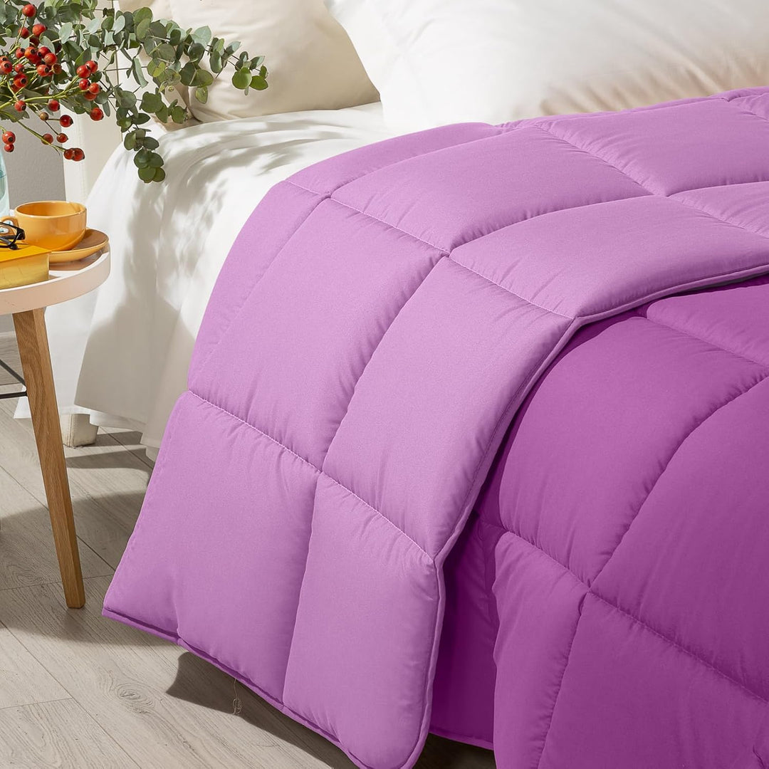 Caleffi - Moderne Steppdecke für französisches Bett und halbe Alpenveilchen regina Veilchenblau, reg
