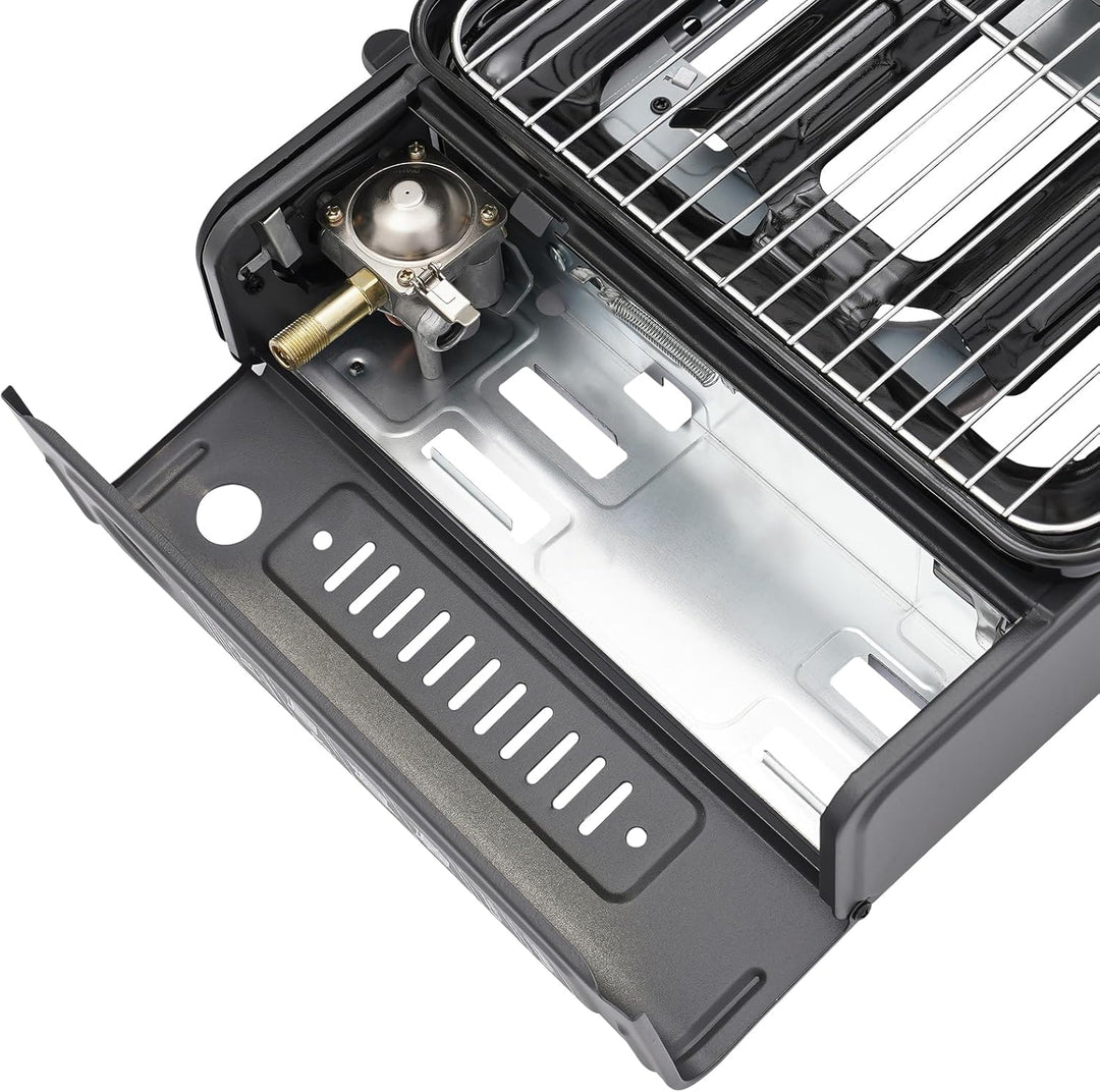 Grillkocher, Tragbarer Camping Grill Gasherd, Tragbarer Butan Gasherd, für Camping, Reisen, Trekking