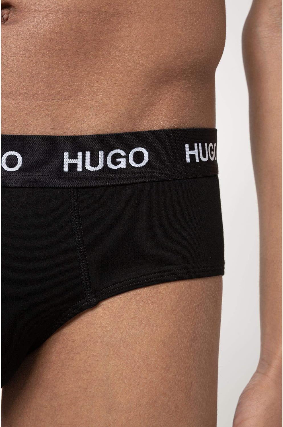 HUGO Herren Hipbrief Tripletpack Slip (3er Pack), Black1
