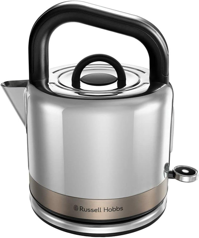 Russell Hobbs Wasserkocher [1,5l] Distinctions Edelstahl Titanium (Schnellkochfunktion, herausnehmba