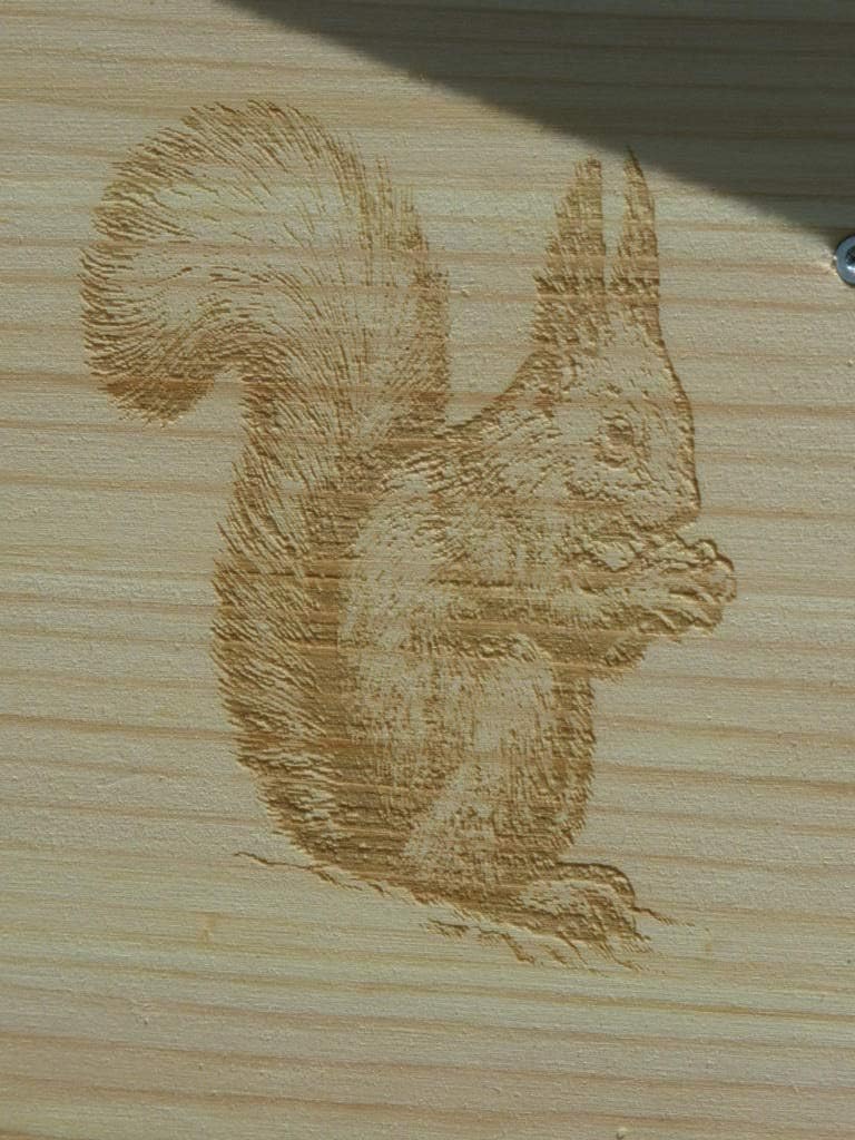 XXXL Echhörnchen Kobel/Futterhaus hochwertigem Vollholz, niederbayerisches Qualitätsprodukt vom Schr