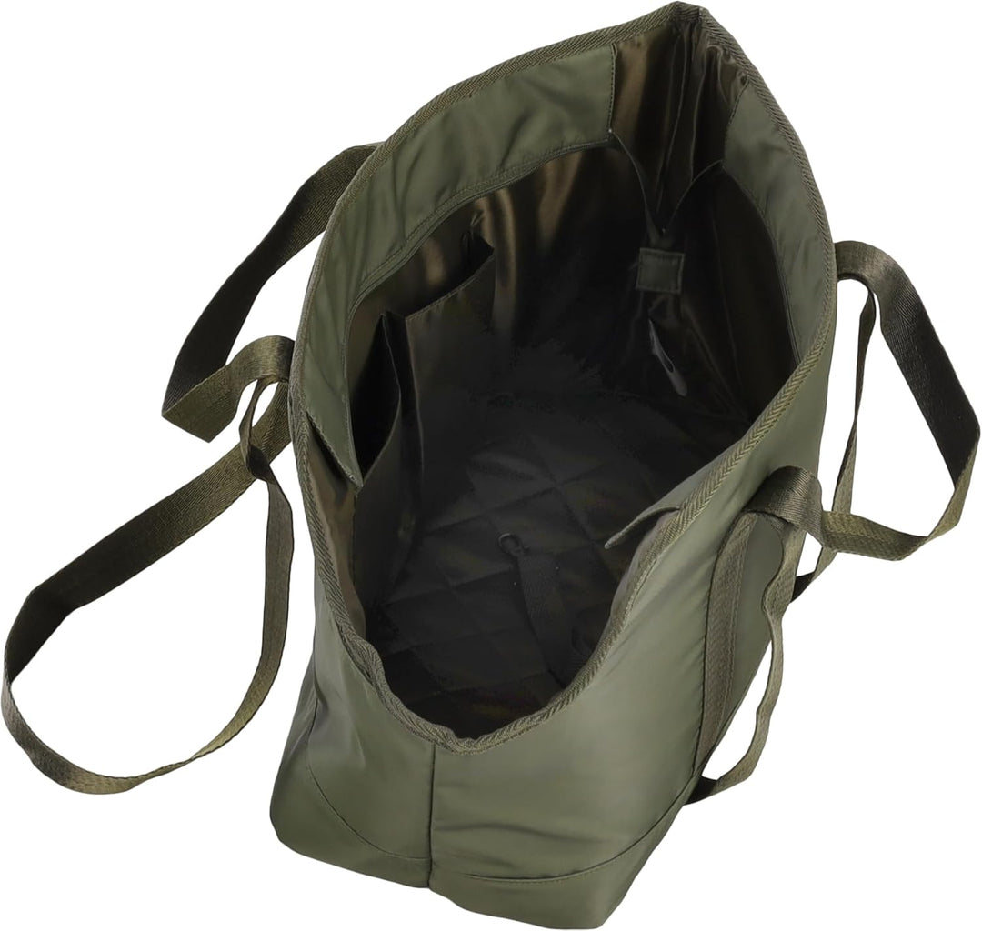 Flamingo Tragetasche Ken – Grün – 41cm x 21cm x 32cm – Komfortable Haustiertragetasche mit Schaumsto