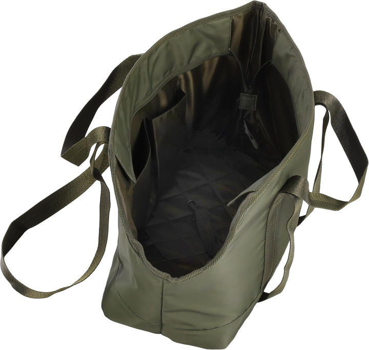 Flamingo Tragetasche Ken – Grün – 41cm x 21cm x 32cm – Komfortable Haustiertragetasche mit Schaumsto