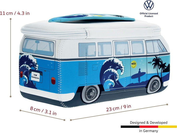 BRISA VW Collection - T1 Bulli Bus Kulturbeutel Kosmetiktasche | Volkswagen Universaltasche Waschbeu