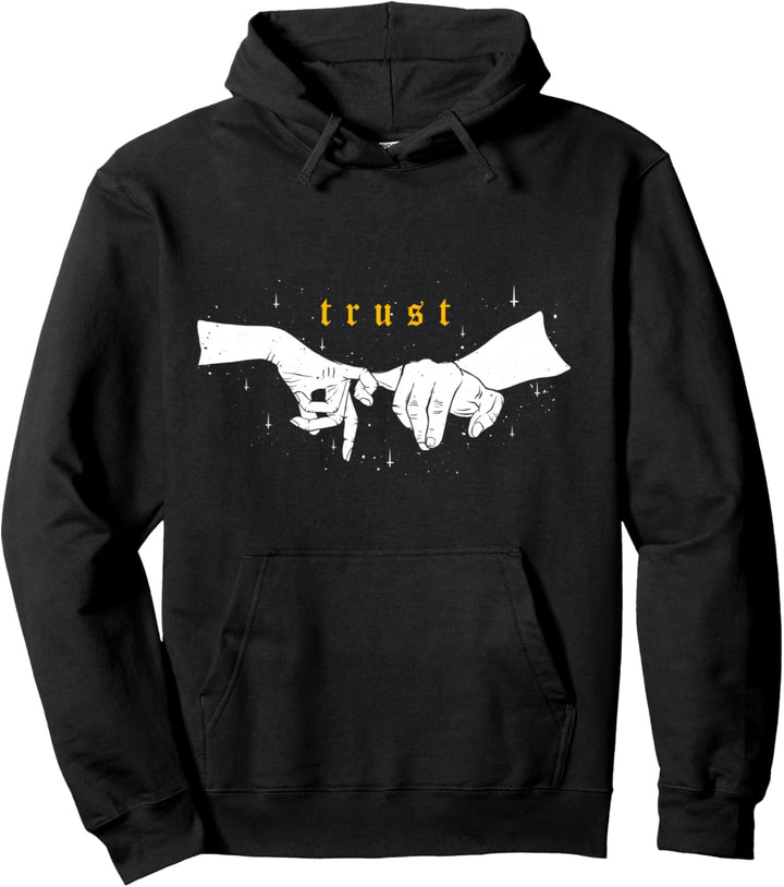 Trust Pinky Promise - Sad Aesthetic Edgy Streetwear Pullover Hoodie