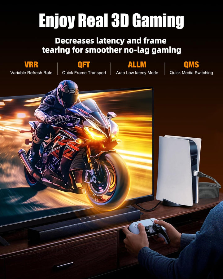 4K HDMI Kabel 10M, HDMI 2.0 Kabel Ultra Highspeed 4K@60Hz 18Gbps mit Ethernet/Audio Ruckkanal, Suppo