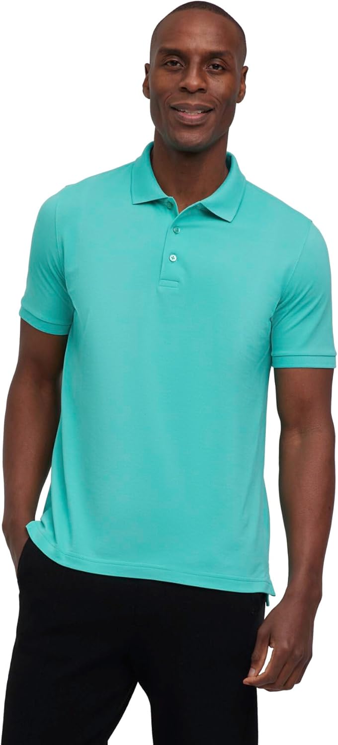 FALKE Herren Basic Polo Shirt Piqué Poloshirt weich hautfreundlich bequem sehr leicht atmungsaktive
