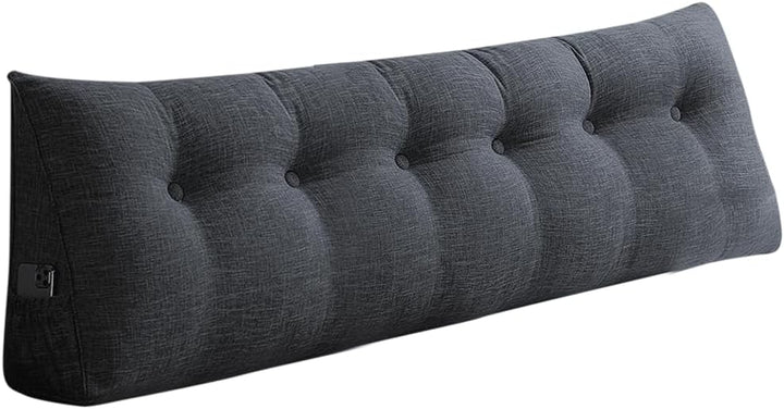 Lesekissen für Bett oder Sofa, dreieckiges Rückenlehnen-Sofakissen, Baby-Kopfteil, abnehmbare Hülle,