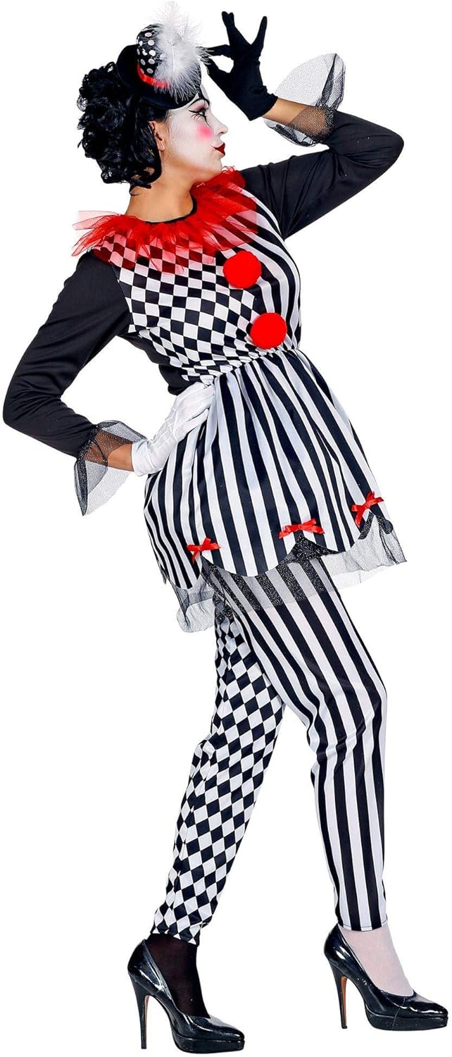 "EVIL HARLEQUIN" (dress, leggings, mini hat) - (XS), XS