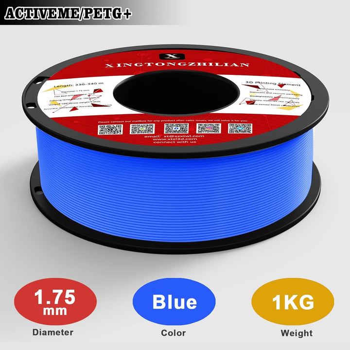 PETG+ Filament 1.75mm, PETG+ 3D Drucker Filament, Massgenauigkeit +/- 0.02mm,3D Druck Filament Mater