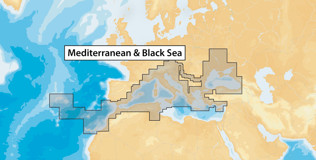 Navionics Plus 43XG Mittelmeer & Schwarzes Meer Meere & Seen, Karte auf SD/MSD