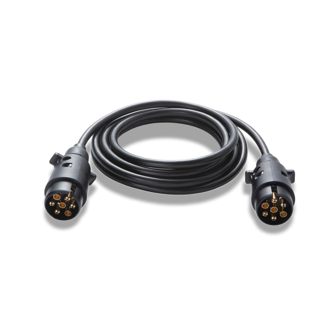 7 polig Anhängerkabel 3,0m, 7-7 polig Anhänger Stecker ISO 1724-12V, Anhänger Verlängerungskabel 7 p