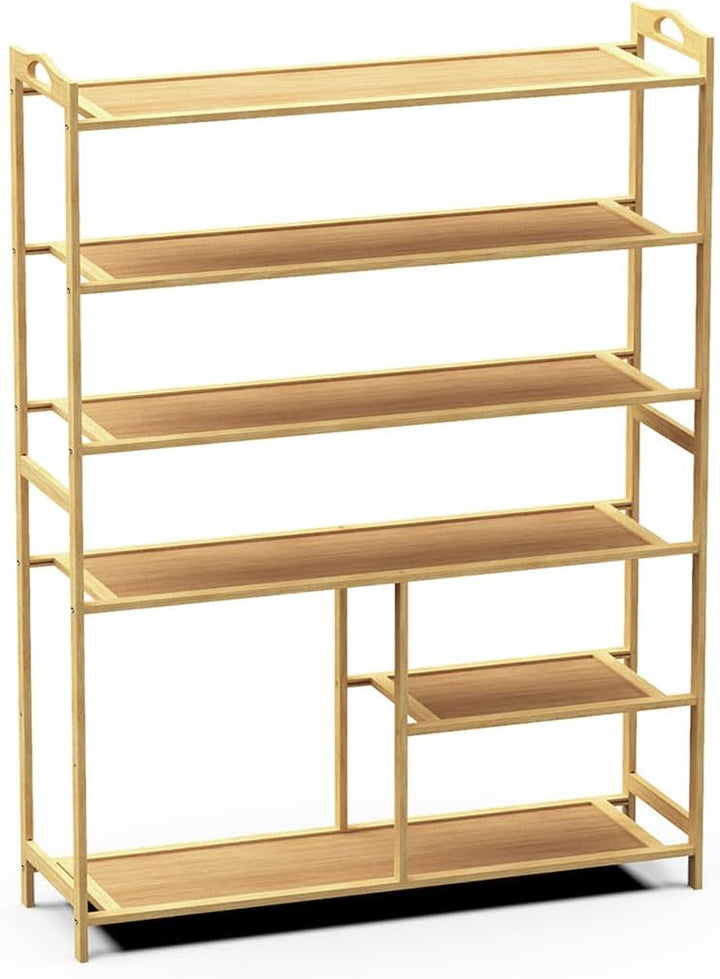 Schuhregal aus Holz, 6 Ebenen, 79 x 102 x 24 cm, 6