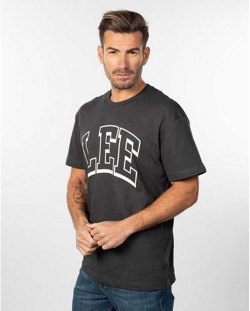 Lee Herren Varsity Tee Shirt S Washed Black, S Washed Black
