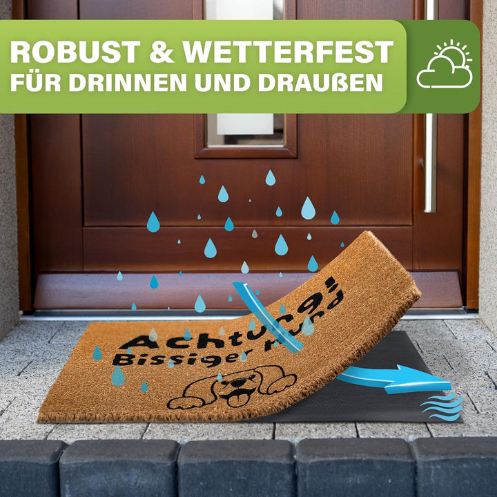 Fussmatte Kokos [Wetterfest] - extrem robust - Fussabtreter aussen - die Kokosmatte Fussmatte aussen