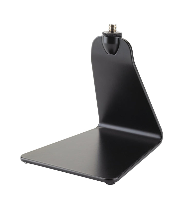K&M 23250 Design Mikrofon-Tischstativ - Schwarz, Stahl - 12,5 x 13 x 14,2 cm - 3/8“ Gewindeanschluss