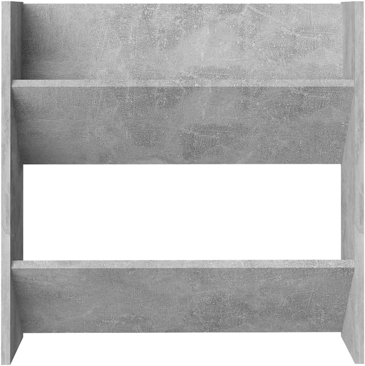 60x18x60 cm Wand Schuhschrank mit 2 Kippböden Schuhregal Schmal Betongrau Schuhbank Shoe Rack Schuhk