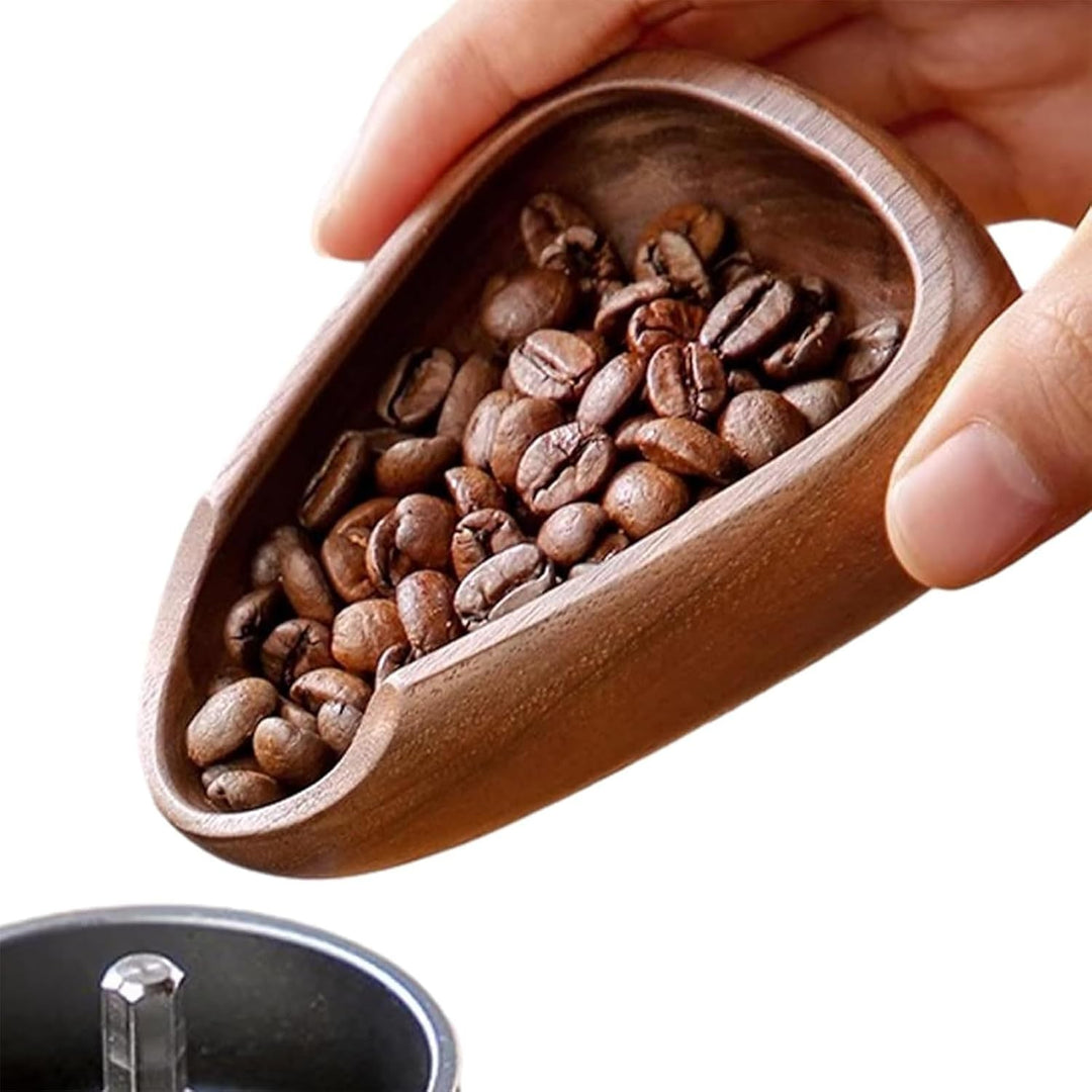 Coffee Bean Dosing Cup, Wooden Coffee Dosing Tray, Brewing Tool Set with Spoon and Spray Bottle for