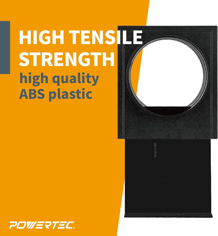 POWERTEC 70279 Dust Collection Blast Gate, 15,2 cm ABS-Kunststoff, 1 Packung 15,2 cm, 1 Stück, 15,2