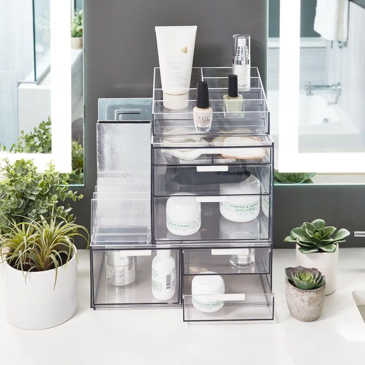 iDesign Make-up Organizer, Schmink Aufbewahrung mit 3 Schubladen aus der Signature Series by Sarah T