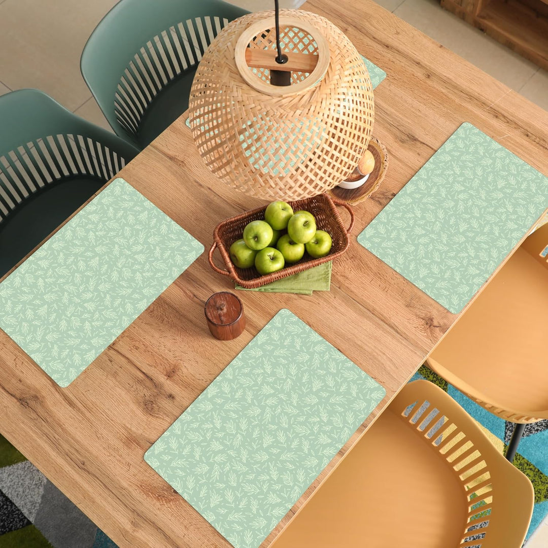 KitchenYeah© Platzsets Abwaschbar 6-Teilig 45x30 cm Tischsets Platzdeckchen rutschfeste Platzset Unt