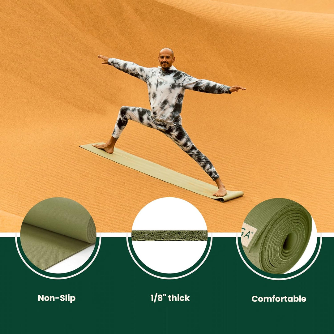 Jade Travel Yoga Mat 68-inch Olivgrün, 68-inch Olivgrün