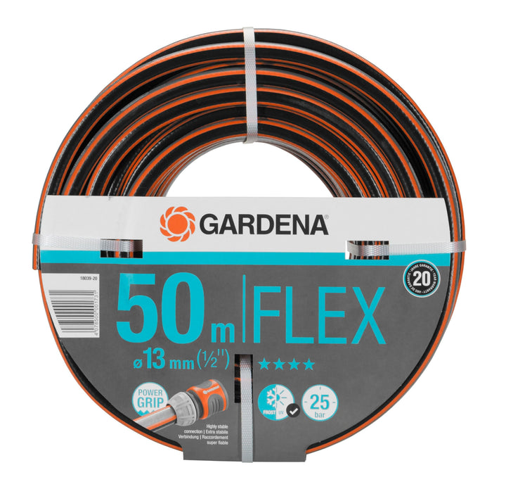 Gardena Comfort FLEX Schlauch 13 mm (1/2 Zoll), 50 m: Formstabiler, flexibler Gartenschlauch mit Pow